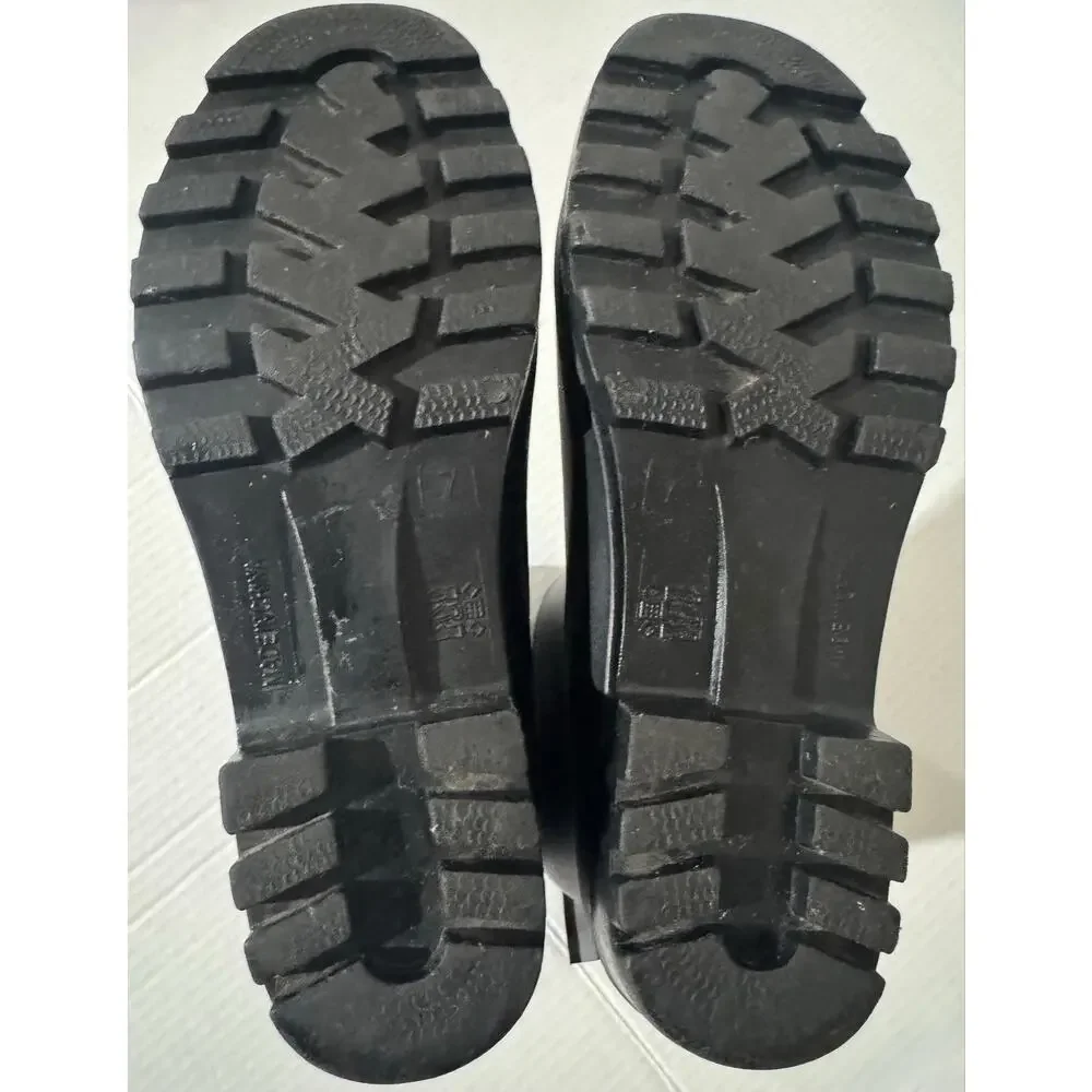SureWay Waterproof Rain Boots Black Mid-Calf Garden Mud Boots Size 7 Gorpcore